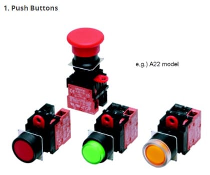 دکمه های ورودی دیجیتال