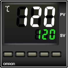 صفحه نمایش کنترل دما