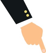 hand-pointing-with-index-finger-icon-vector-9574502
