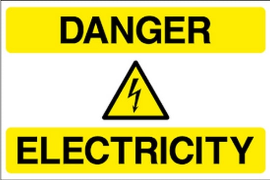 خطرات الکتریسیته