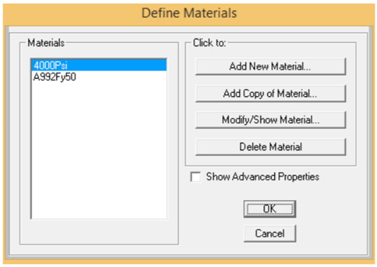 کاربرد پنجره Define در نرم افزار SAP2000