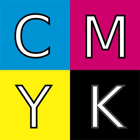 مدل چهار رنگ CMYK در لیتوگرافی